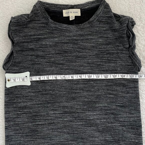 Anthropologie Cloth & Stone Gray Melange Sheath Dress - PXS - Picture 5 of 7